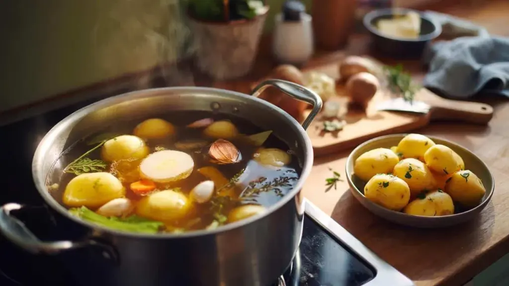Slå vattnet: Därför kokar jag potatis i denna kryddade buljong